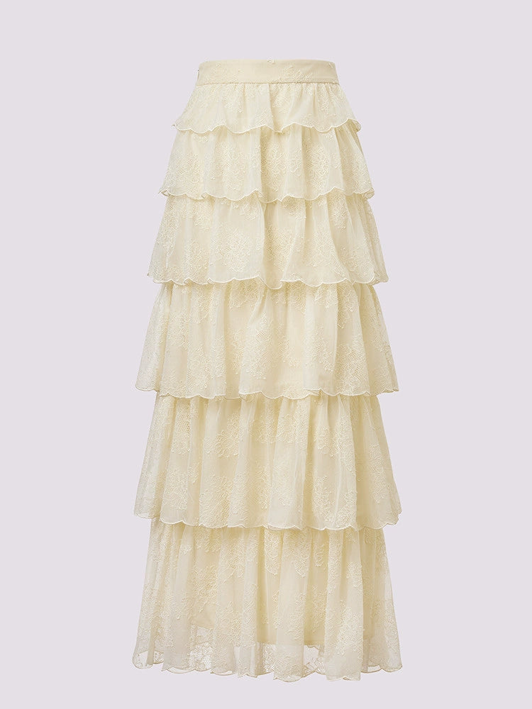 Lace A-shaped Cake Skirt