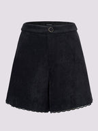 High Waist A Shape Wide Leg Shorts
