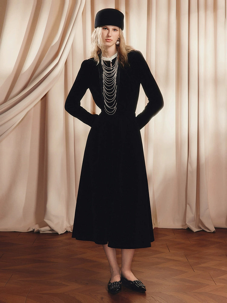 Black Long Sleeve Lace Silm Fit Top