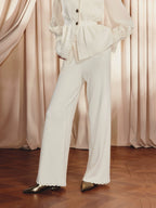 Loose Wide Leg Knitted Trousers