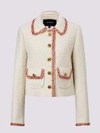 Lapel Wool Short Jacket With Two Pockets