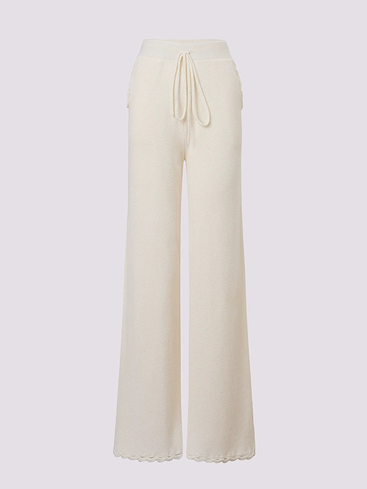 Loose Wide Leg Knitted Trousers