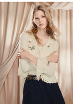 Knitted Sweater Loose Cardigan Long-sleeved Top