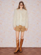 Tuscan Wool Fur Winter Coat