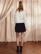 A-shaped High Waist Double Layer Cake Skirt