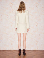 Lapel Wool Short Jacket With Two Pockets