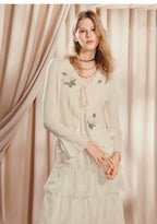 Knitted Sweater Loose Cardigan Long-sleeved Top