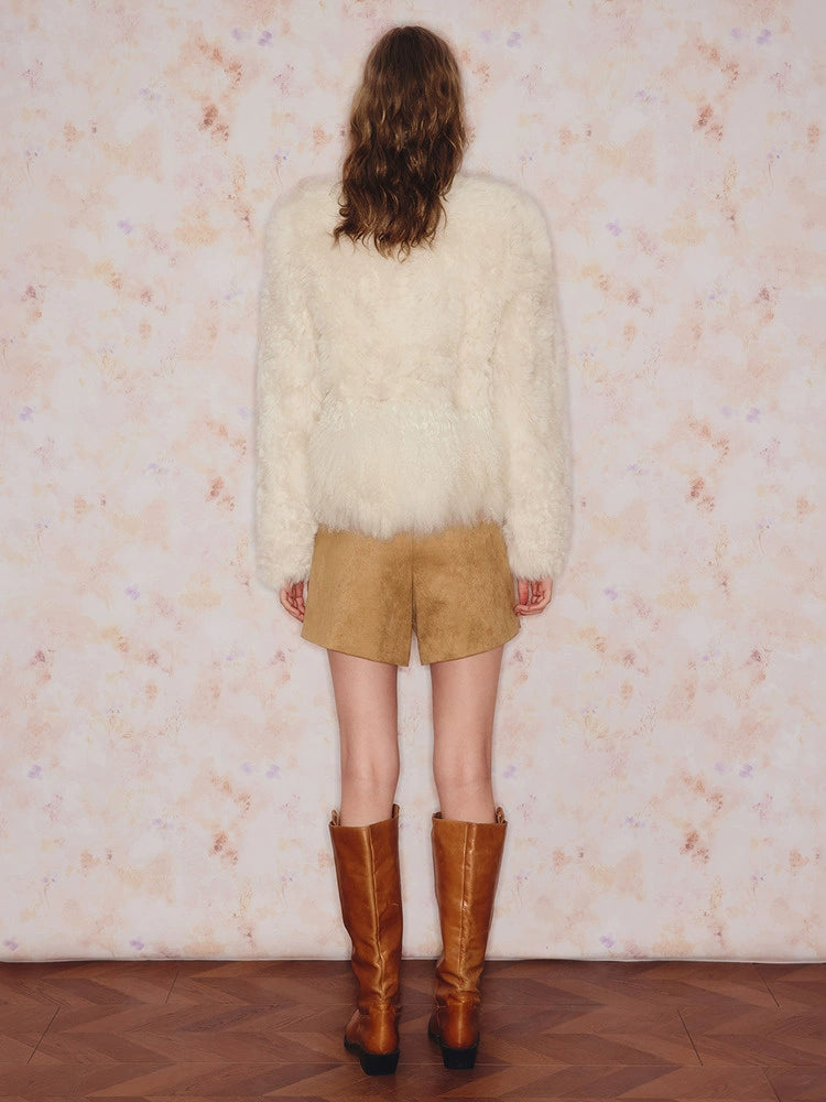 Tuscan Wool Fur Winter Coat