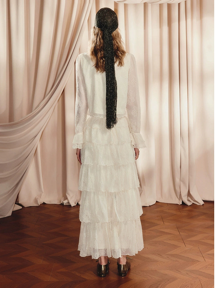 Lace A-shaped Cake Skirt