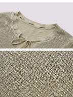V Neck Pullover Knitted Top