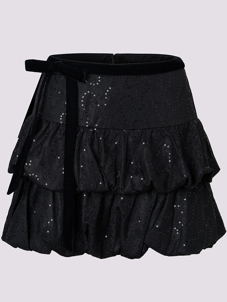 Double Layer Cake Short Skirt