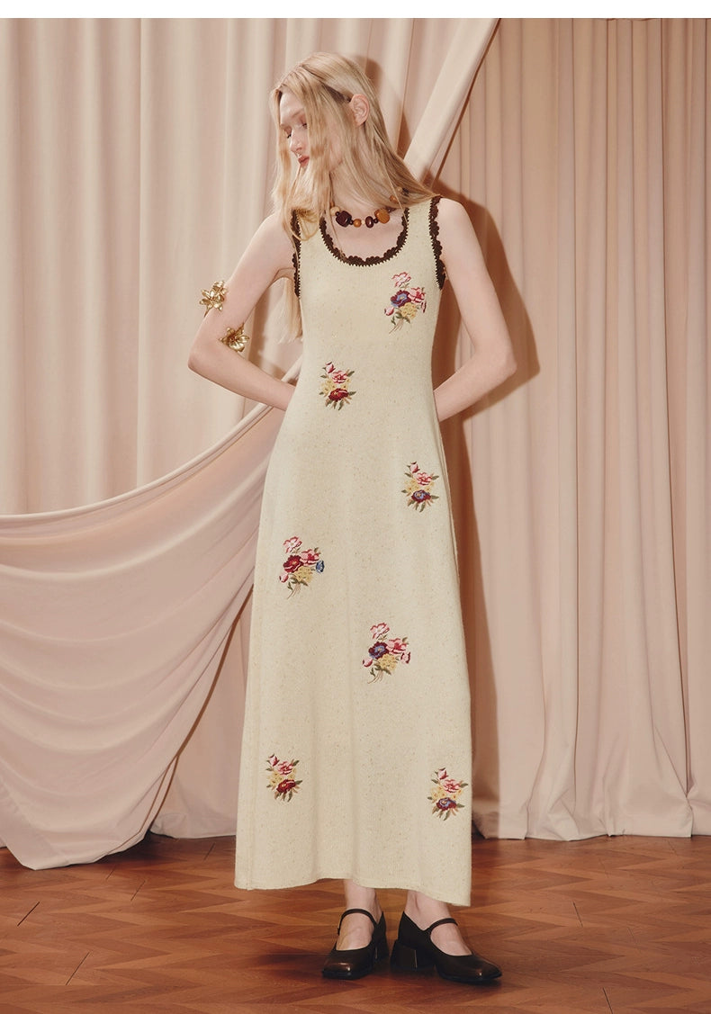 Wool Knitted Sweater Long-sleeved Top Skirt Two-piece Set Dress