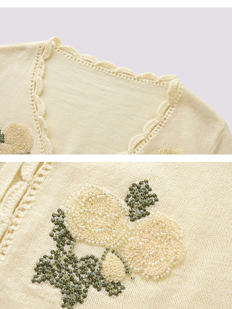 Knitted Sweater Loose Cardigan Long-sleeved Top