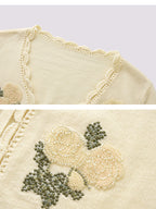 Knitted Sweater Loose Cardigan Long-sleeved Top