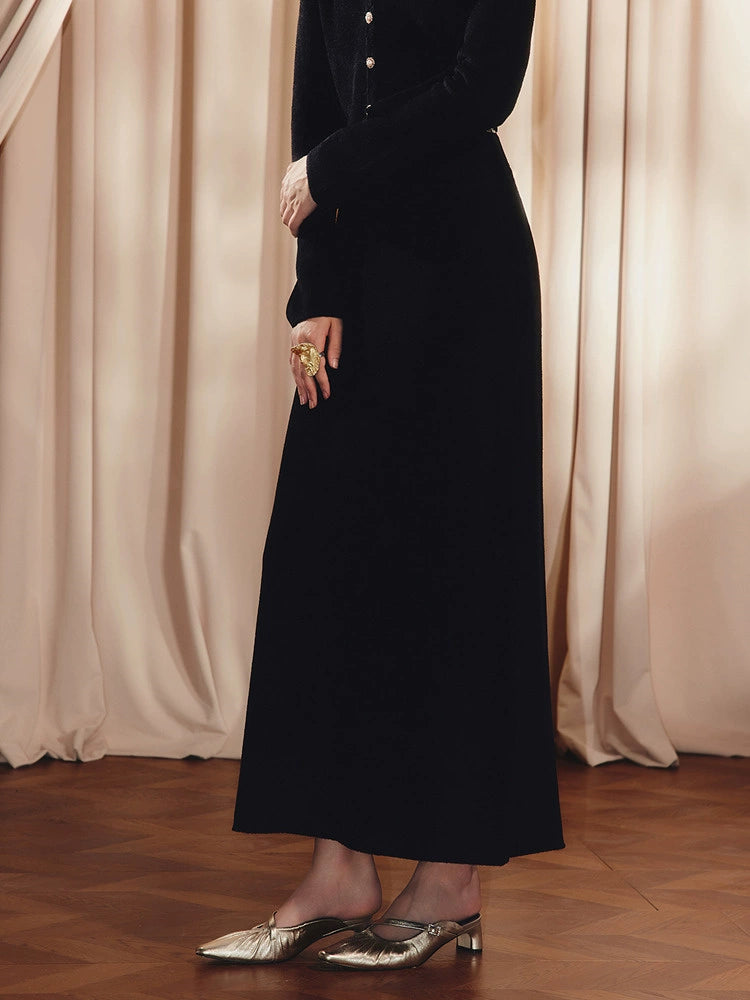 High Wasit H Shape Long Skirt