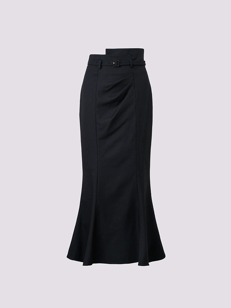 Asymmetrical Waist Bodycon Skirt