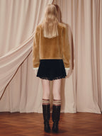 High Wasit A Shape Lace Shorts