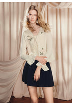 Knitted Sweater Loose Cardigan Long-sleeved Top