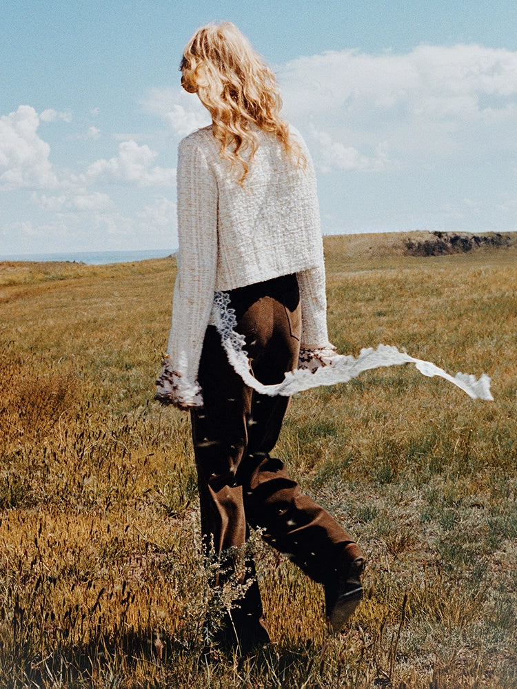 Sequined Flared Pants