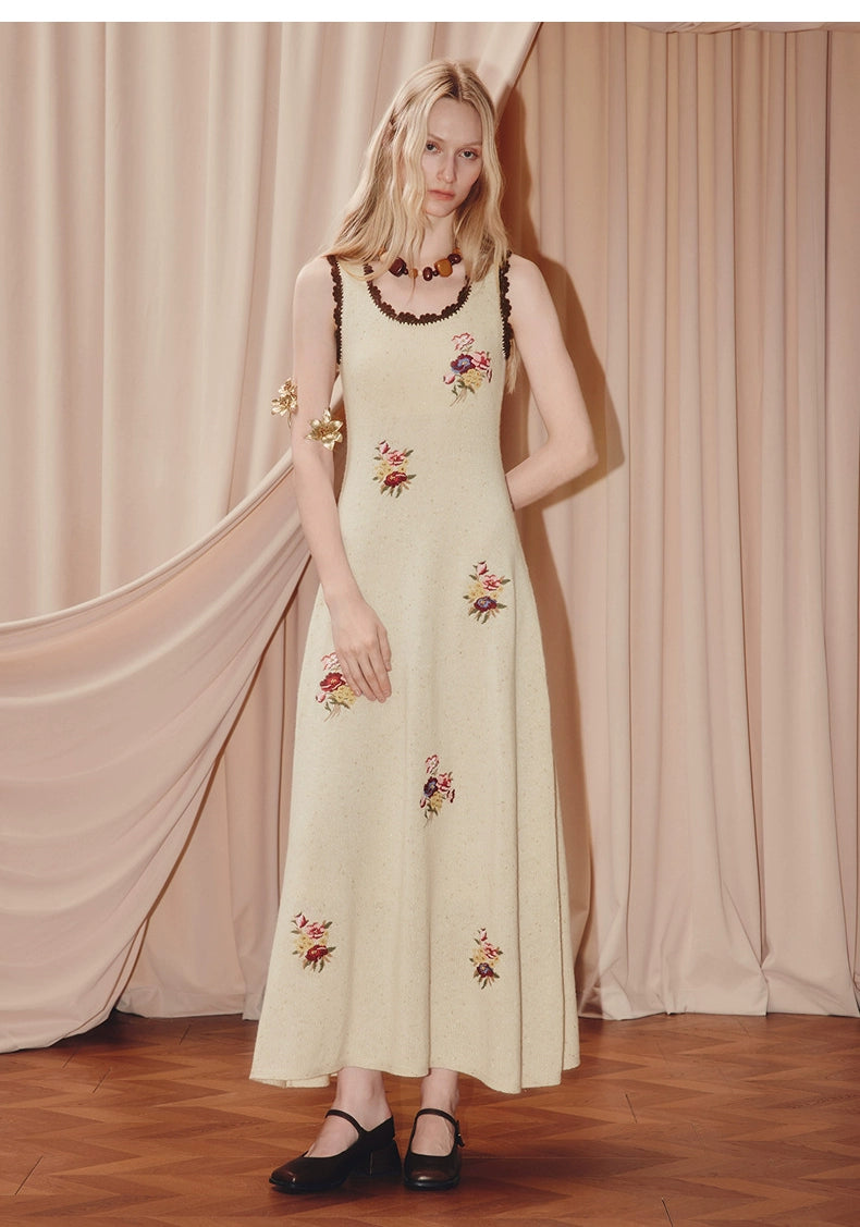 Wool Knitted Sweater Long-sleeved Top Skirt Two-piece Set Dress