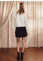 A-shaped High Waist Double Layer Cake Skirt