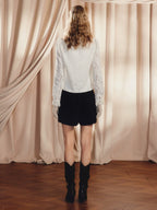 High Waist A Shape Wide Leg Shorts