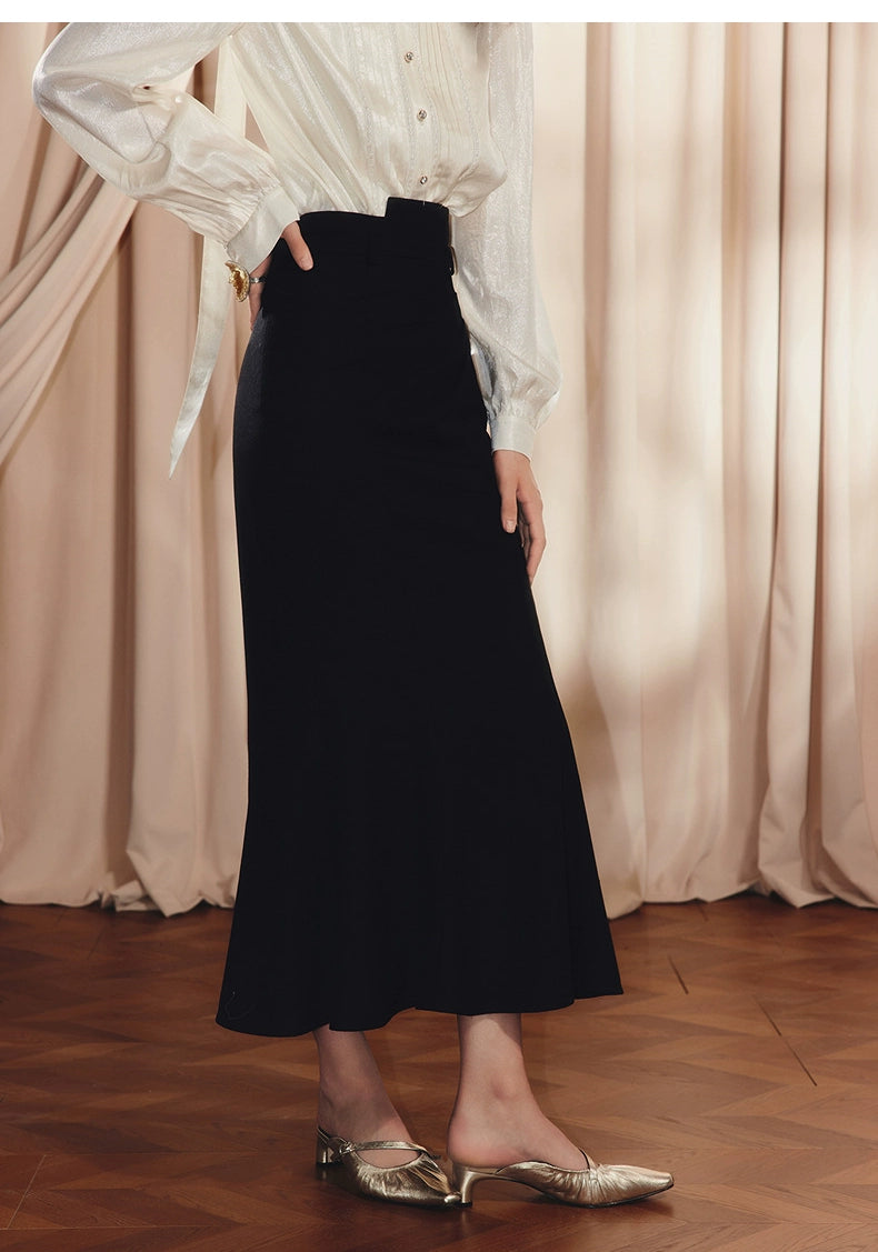 Asymmetrical Waist Bodycon Skirt