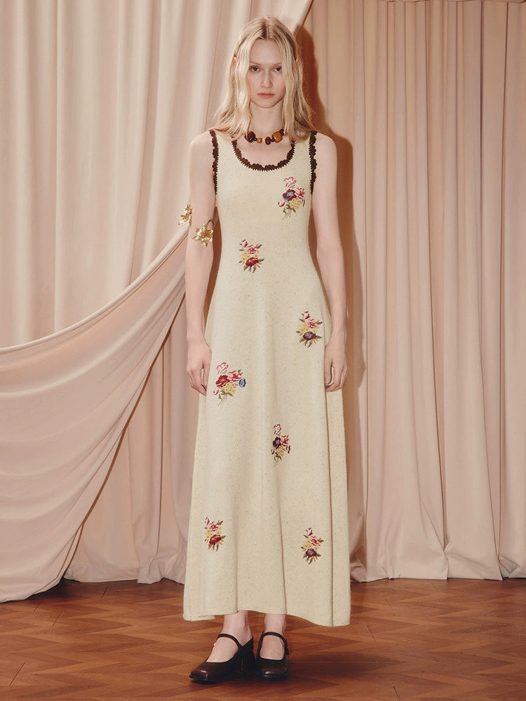 Wool Knitted Sweater Long-sleeved Top Skirt Two-piece Set Dress