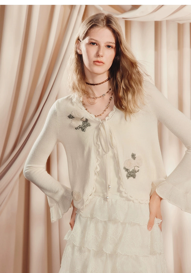 Knitted Sweater Loose Cardigan Long-sleeved Top