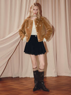 High Wasit A Shape Lace Shorts