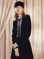 Black Long Sleeve Lace Silm Fit Top