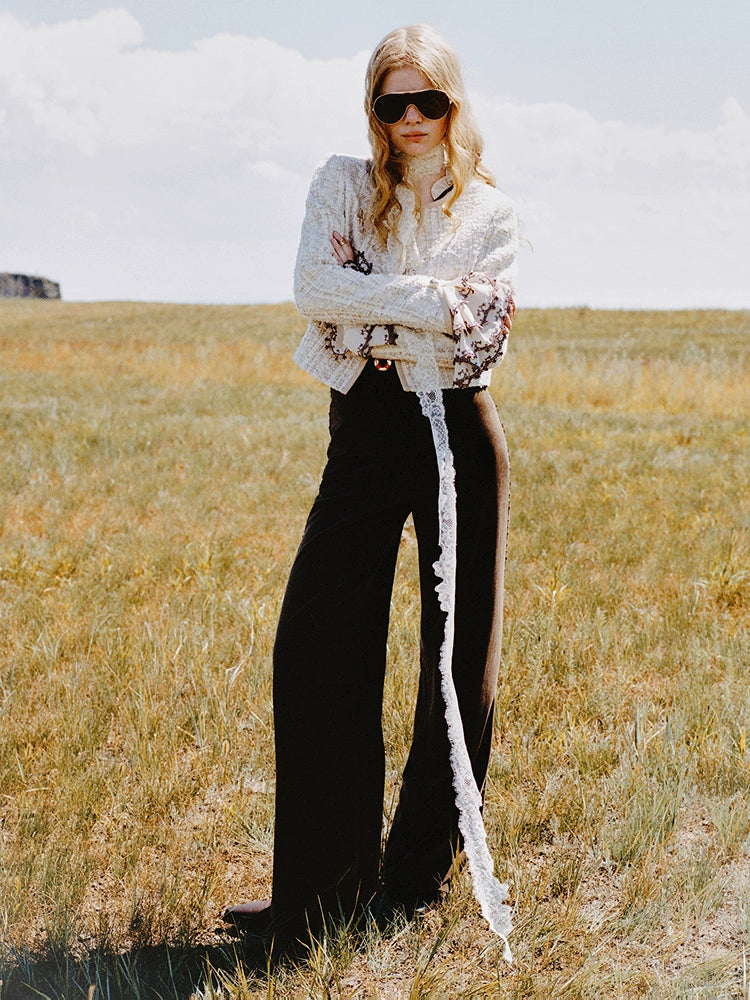 Sequined Flared Pants