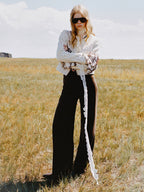 Sequined Flared Pants