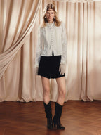 High Waist A Shape Wide Leg Shorts