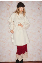 Red Lace Velvet H Shape Long Skirt