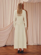 Wool Knitted Sweater Long-sleeved Top Skirt Two-piece Set Dress