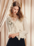 Knitted Sweater Loose Cardigan Long-sleeved Top