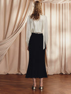 Asymmetrical Waist Bodycon Skirt