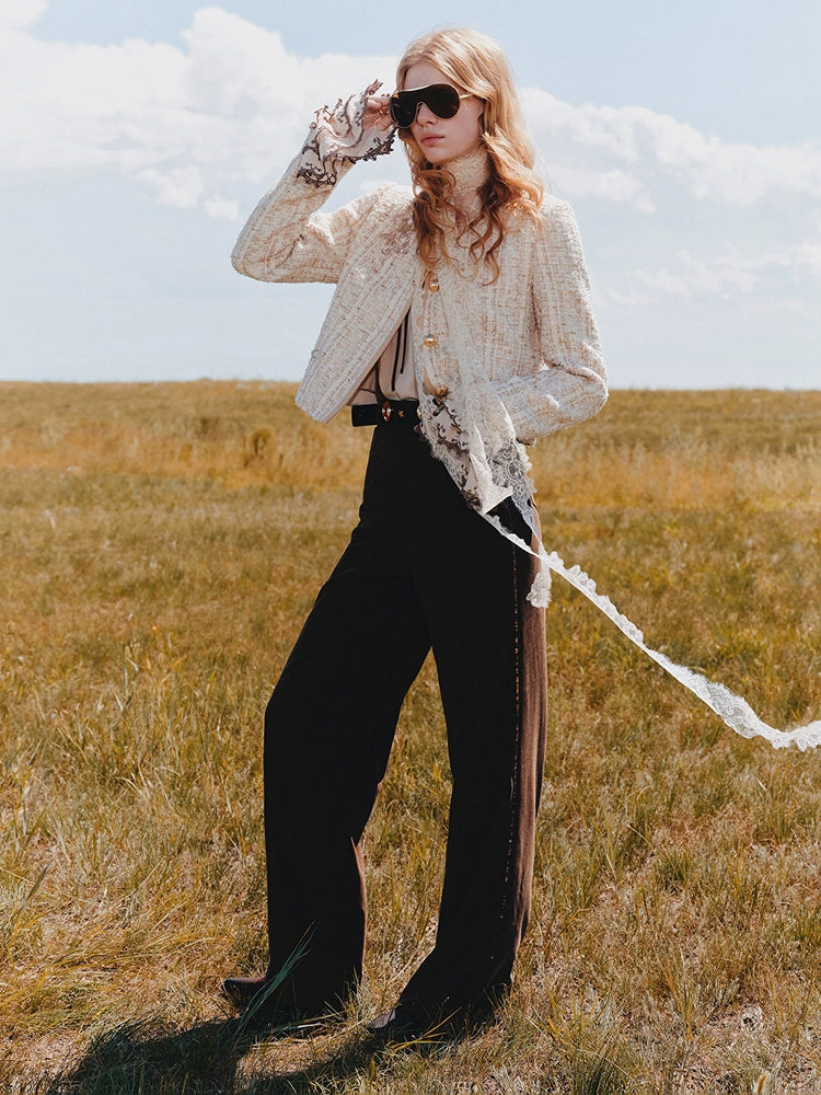 Sequined Flared Pants