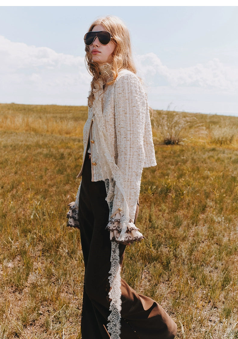 Sequined Flared Pants