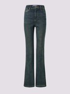 High Wasit Silm Fit Flared Jeans