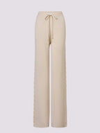 Wool Wide Leg Knitted Trousers